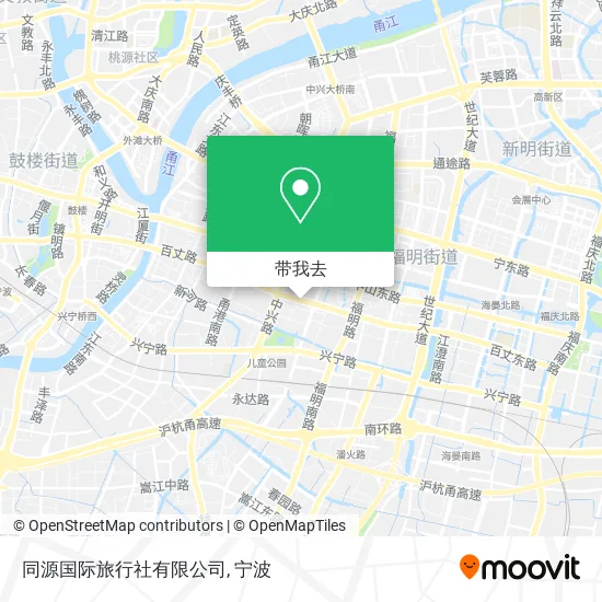 同源国际旅行社有限公司地图