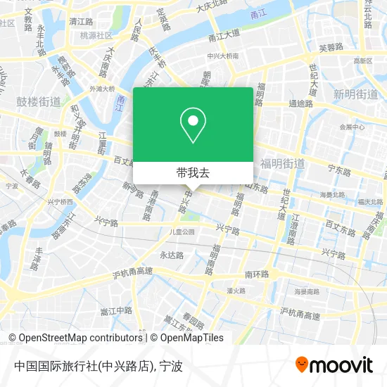中国国际旅行社(中兴路店)地图