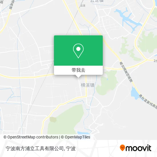 宁波南方浦立工具有限公司地图