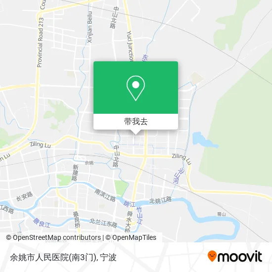 余姚市人民医院(南3门)地图