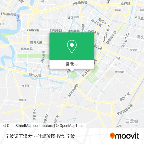 宁波诺丁汉大学-叶耀珍图书馆地图