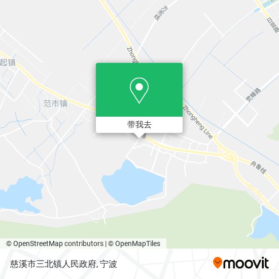 慈溪市三北镇人民政府地图