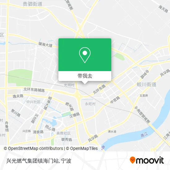 兴光燃气集团镇海门站地图