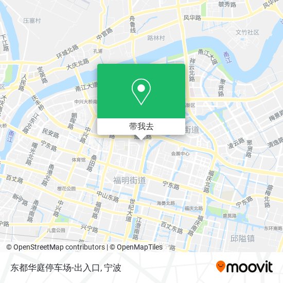 东都华庭停车场-出入口地图
