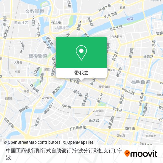 中国工商银行附行式自助银行(宁波分行彩虹支行)地图