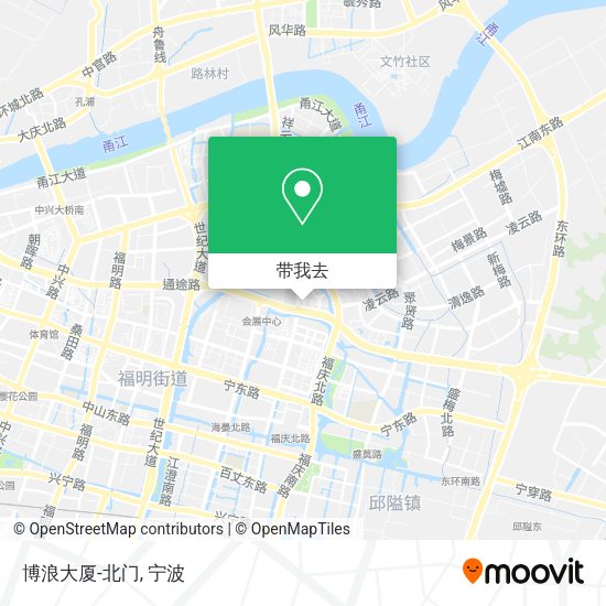 博浪大厦-北门地图