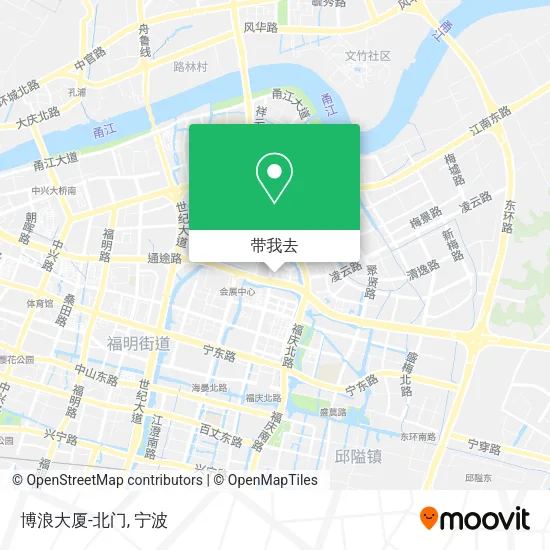 博浪大厦-北门地图