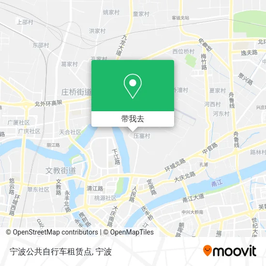 宁波公共自行车租赁点地图