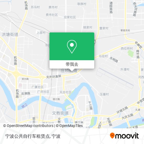 宁波公共自行车租赁点地图