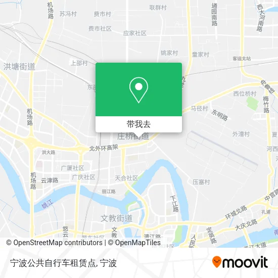 宁波公共自行车租赁点地图