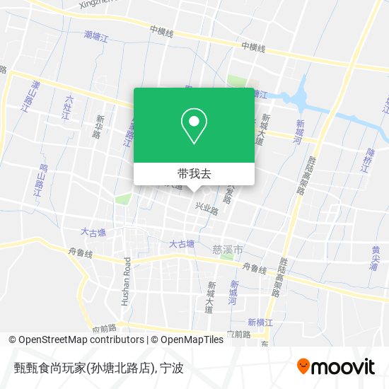 甄甄食尚玩家(孙塘北路店)地图