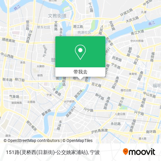 151路(灵桥西(日新街)-公交姚家浦站)地图