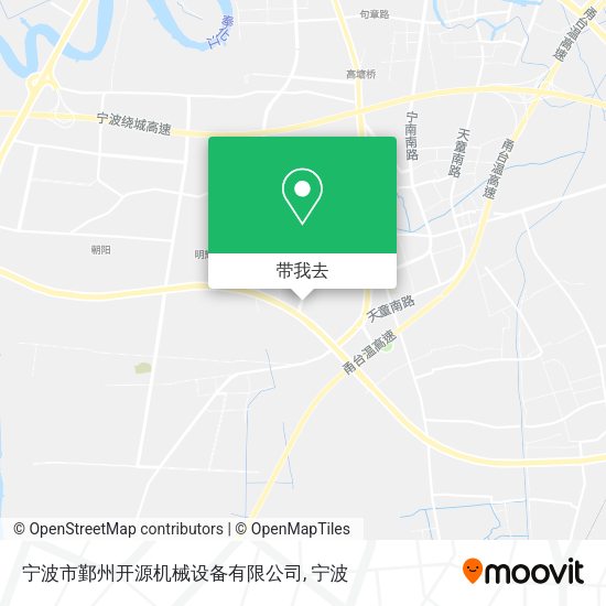 宁波市鄞州开源机械设备有限公司地图