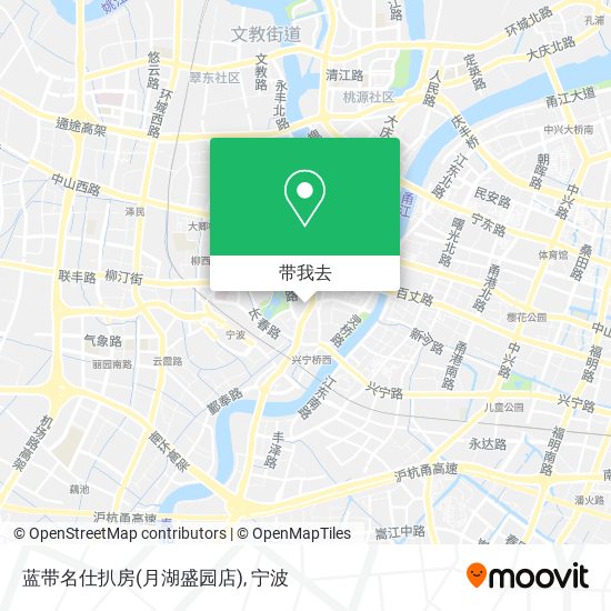 蓝带名仕扒房(月湖盛园店)地图
