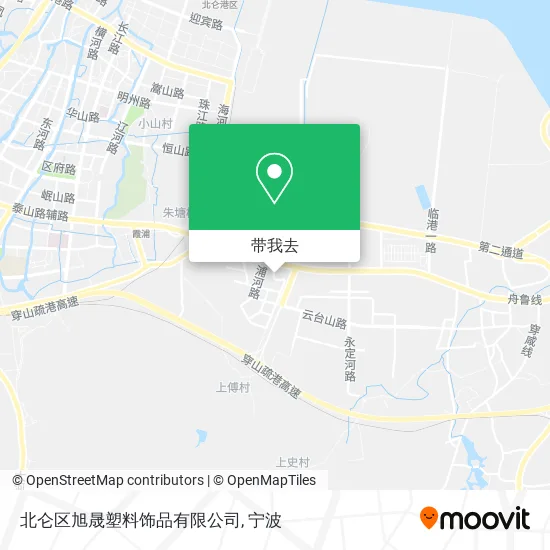 北仑区旭晟塑料饰品有限公司地图