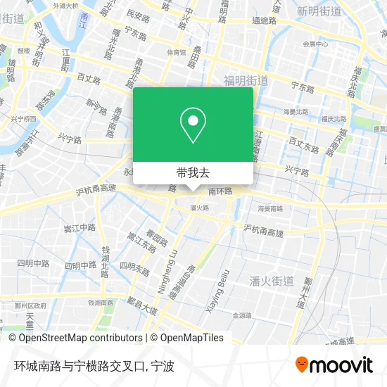 环城南路与宁横路交叉口地图