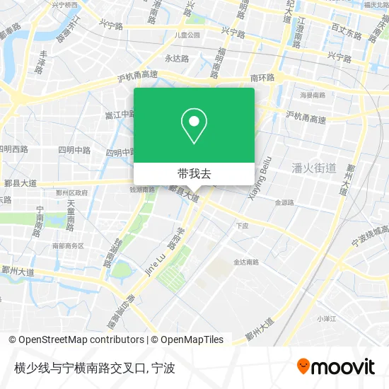 横少线与宁横南路交叉口地图