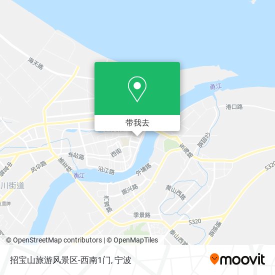 招宝山旅游风景区-西南1门地图