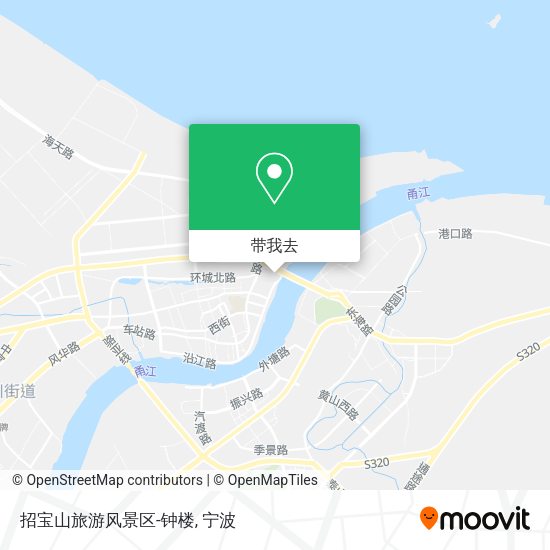 招宝山旅游风景区-钟楼地图