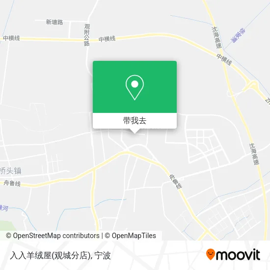 入入羊绒屋(观城分店)地图