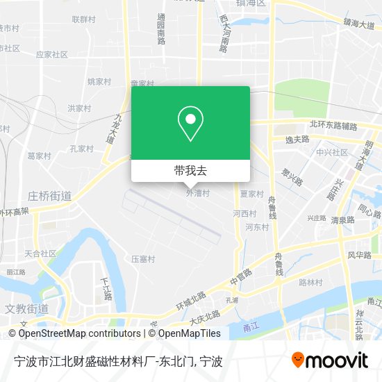 宁波市江北财盛磁性材料厂-东北门地图