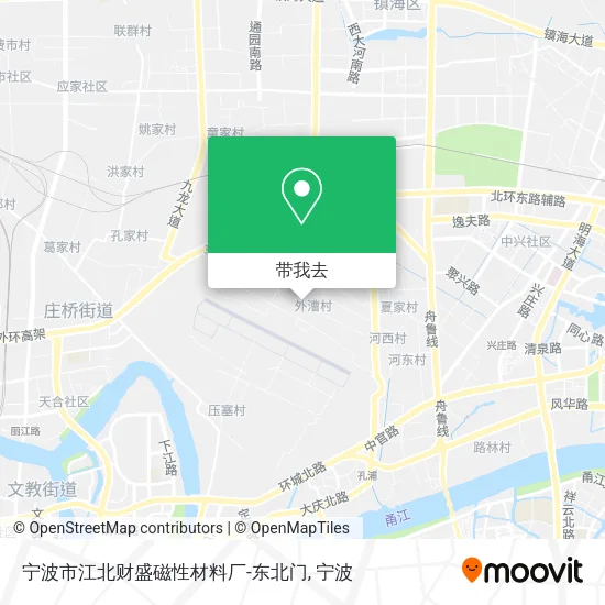 宁波市江北财盛磁性材料厂-东北门地图
