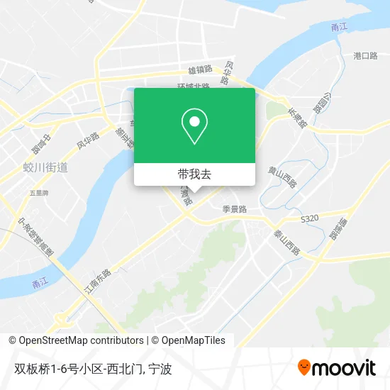 双板桥1-6号小区-西北门地图