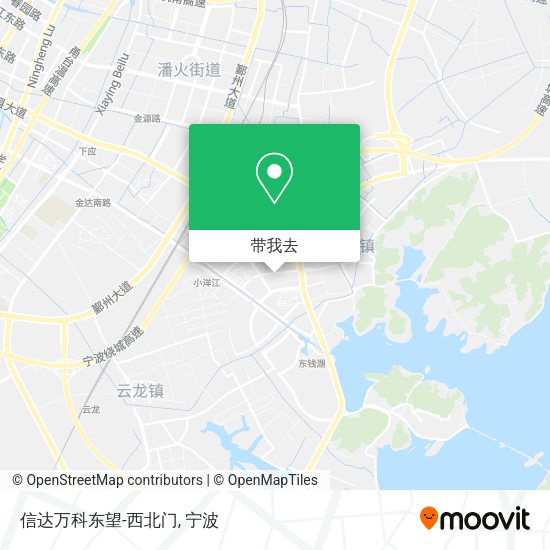 信达万科东望-西北门地图