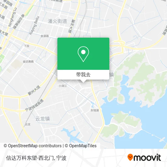 信达万科东望-西北门地图