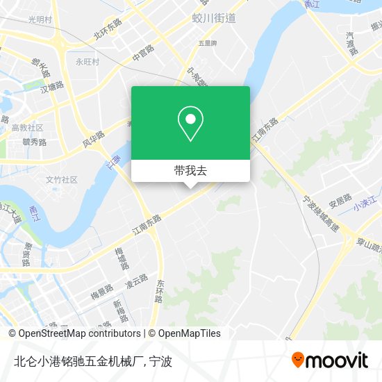 北仑小港铭驰五金机械厂地图