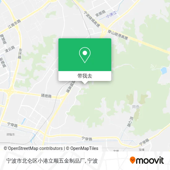 宁波市北仑区小港立顺五金制品厂地图