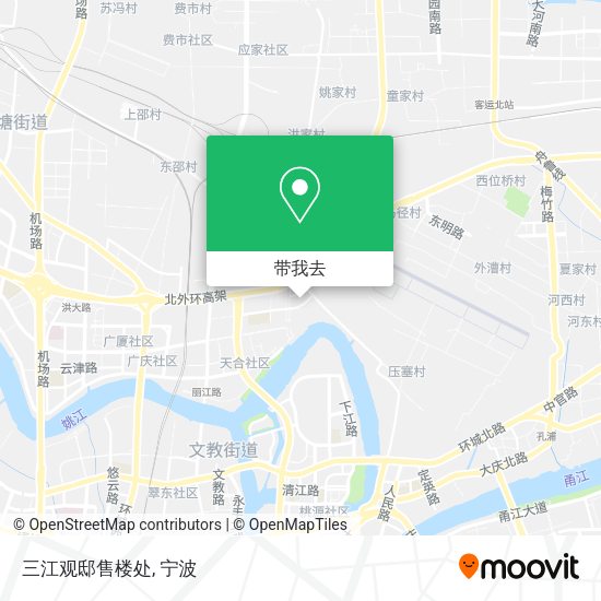 三江观邸售楼处地图