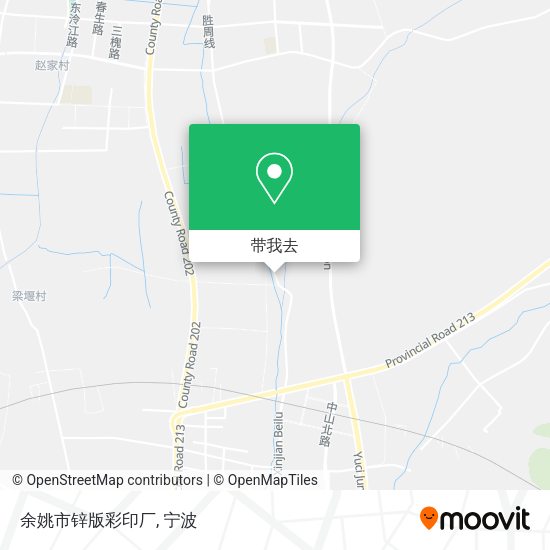 余姚市锌版彩印厂地图