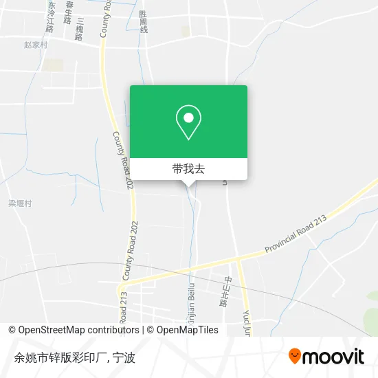 余姚市锌版彩印厂地图