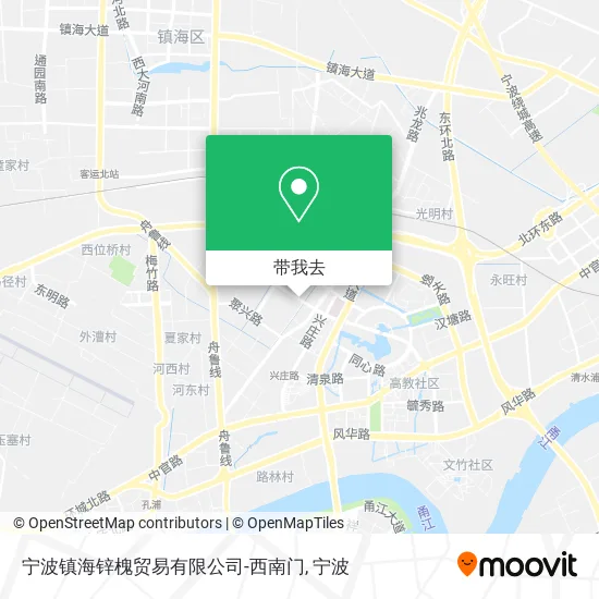宁波镇海锌槐贸易有限公司-西南门地图
