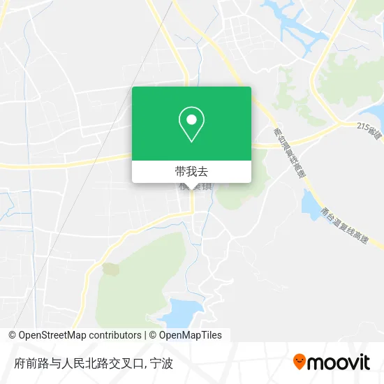 府前路与人民北路交叉口地图