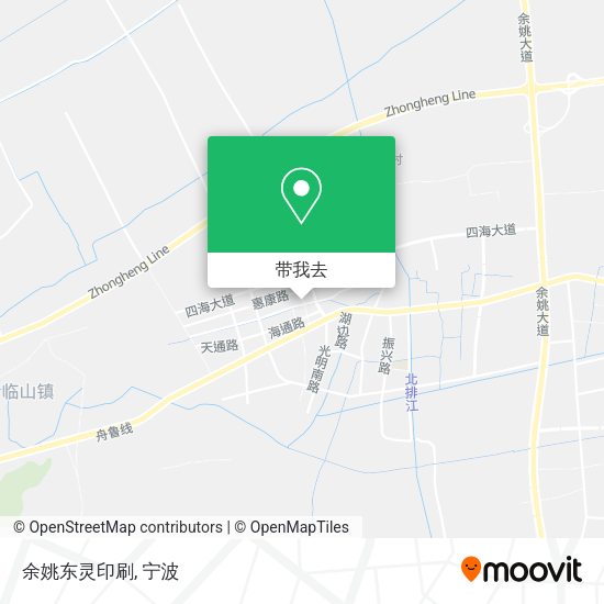 余姚东灵印刷地图