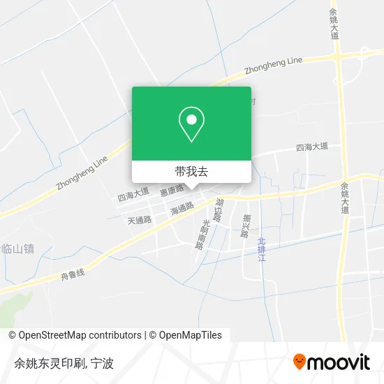 余姚东灵印刷地图