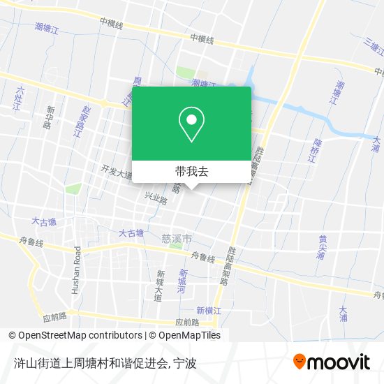 浒山街道上周塘村和谐促进会地图