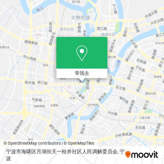 宁波市海曙区月湖街天一桂井社区人民调解委员会地图