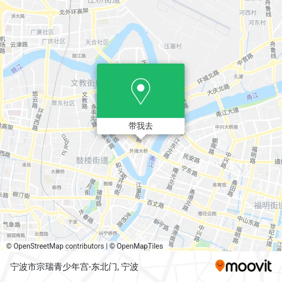 宁波市宗瑞青少年宫-东北门地图