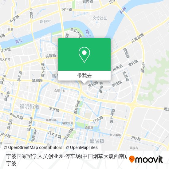 宁波国家留学人员创业园-停车场(中国烟草大厦西南)地图