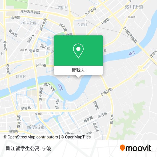 甬江留学生公寓地图