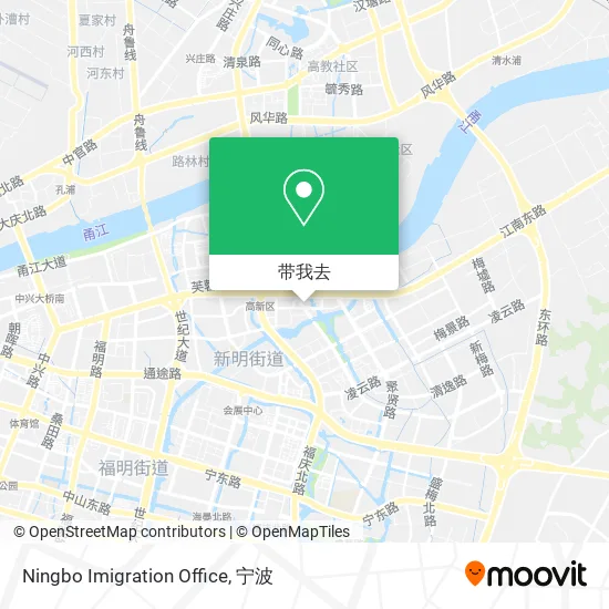 Ningbo Imigration Office地图