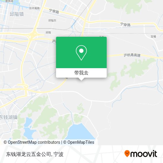 东钱湖龙云五金公司地图