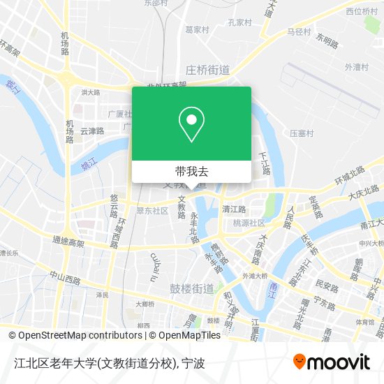 江北区老年大学(文教街道分校)地图