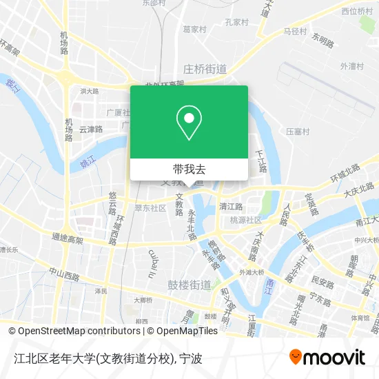 江北区老年大学(文教街道分校)地图