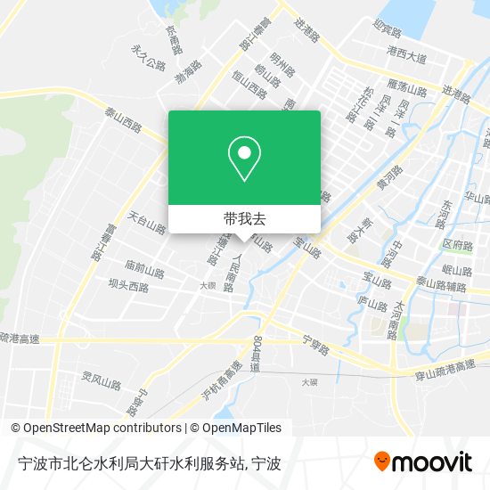 宁波市北仑水利局大矸水利服务站地图
