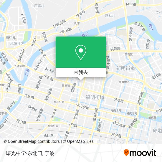 曙光中学-东北门地图