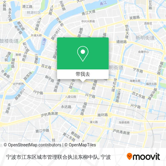宁波市江东区城市管理联合执法东柳中队地图